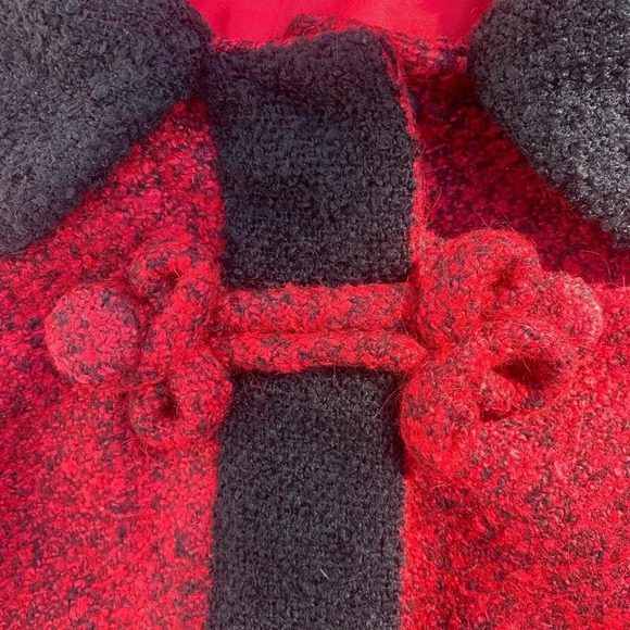 Vintage J. Peterman Tweed Jacket with Knotted Fasteners Size 14 - Picture 5 of 8